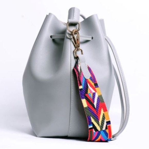 NEW Amaris Drawstring Bucket Bag (Gray) - Picture 5 of 8